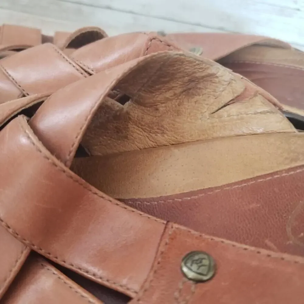 Ariat Women's Leather Upper Brown Sandals Size 9 B
